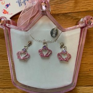 Claire’s 3 piece pink jewelry set. New with tags